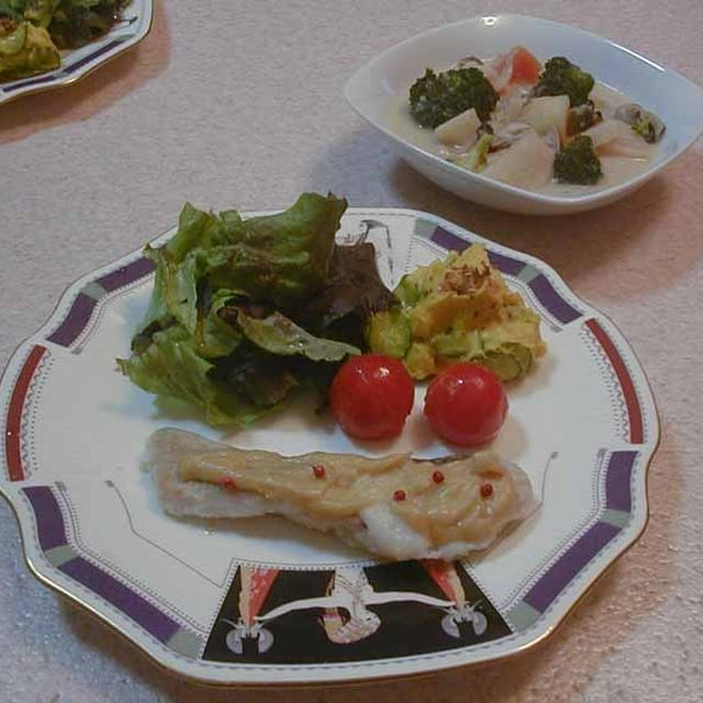 真鱈の味噌マヨ焼き＆牡蠣のクリームシチュー