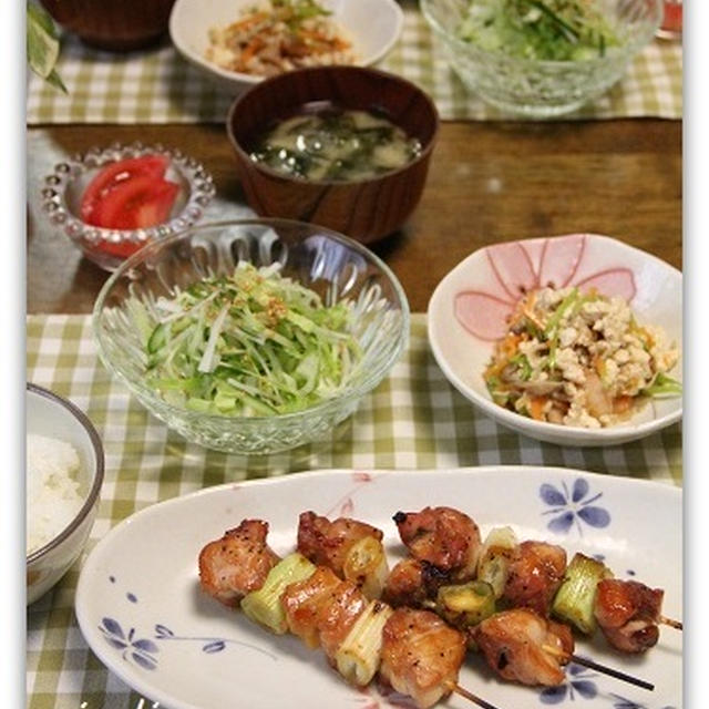 炒り豆腐と焼きとり　オルラヤ～♪