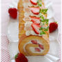 ふわふわイチゴのロールケーキ♪
