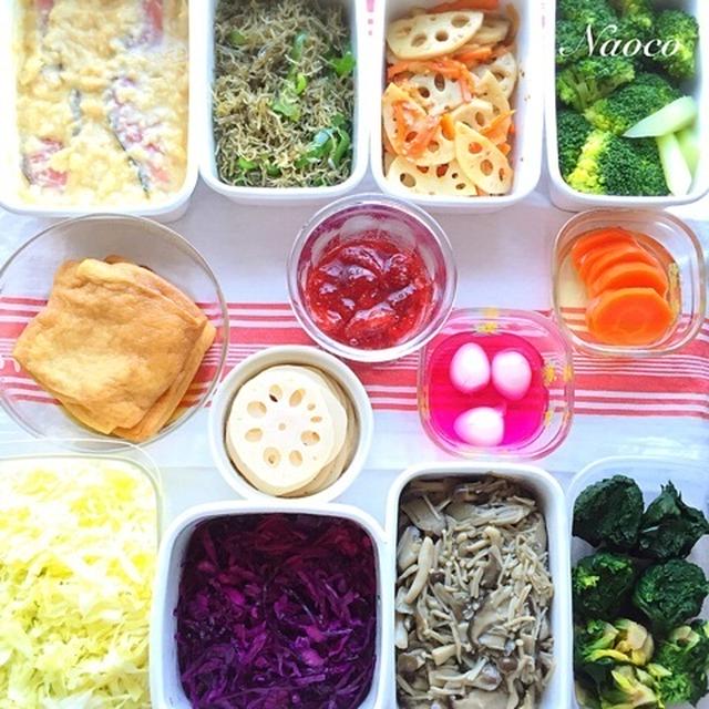水曜恒例の作り置き〜ひな祭り用【常備菜】／いちご酵母始めました♡