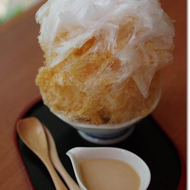 紅茶のかき氷♪　ティーハウスマユール