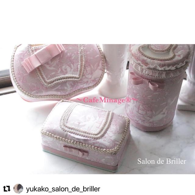 兵庫県salon_de_briller yukako先生がカフェミナージュ︎オリジナル生地...