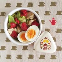 鶏むね肉と春キャベツの炒め物グリーンカレー風味弁当