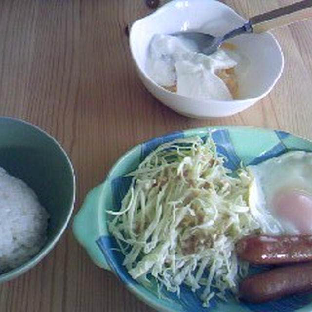 目玉焼きとソーセージ