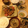 昨夜は肉巻き厚揚げの照り焼きなど～
