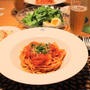 パスタ番長の『海老トマトクリームパスタ』な夜ごはん。