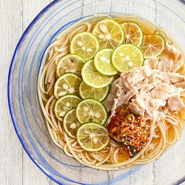 ＊豚キムすだちそうめん＊