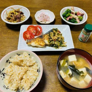 鰆の韮ソース（晩御飯）