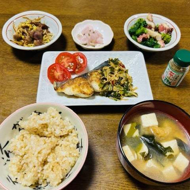 鰆の韮ソース（晩御飯）