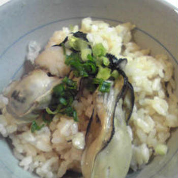 牡蠣パーティーの準備で、私担当のカキご飯を作りました