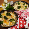 簡単朝ごはん！里芋とたっぷり野菜の味噌豆乳グラタンで「ブーケファスト」＊スキレット朝食