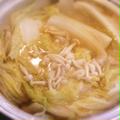 白菜と豚肉の鍋とサバ等々