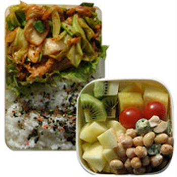 豚キムチ弁当♪