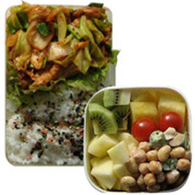 豚キムチ弁当♪