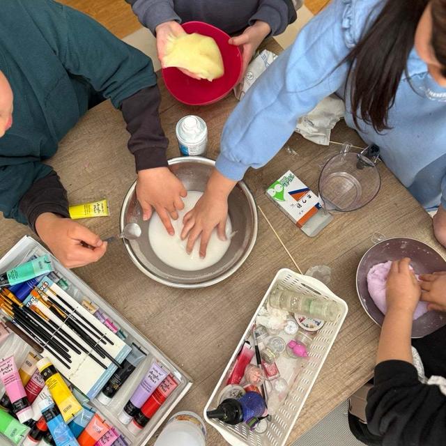 小4コンビが夢中になったダイラタンシー スライム作りも！