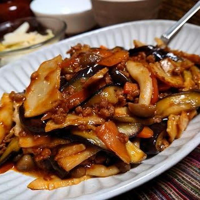 PCがうるさい / 野菜成分多めの麻婆茄子
