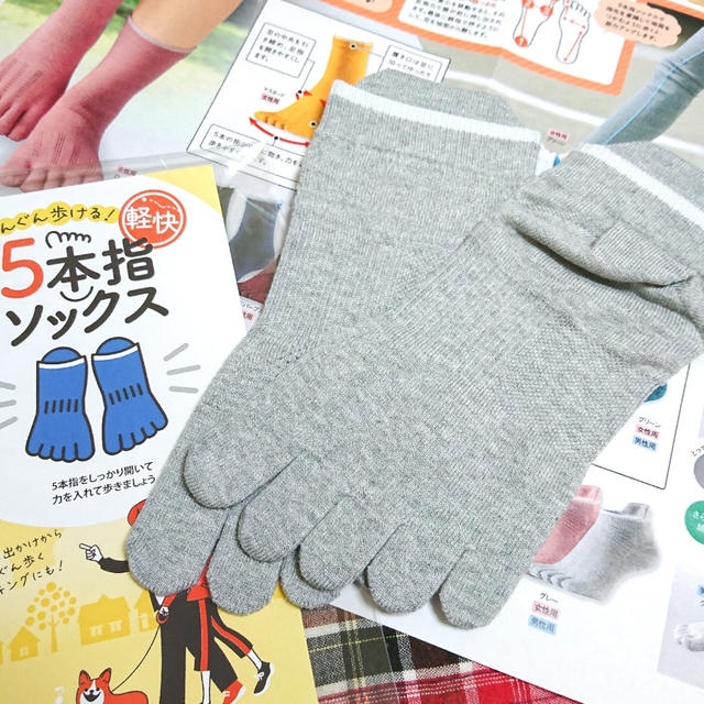 ＊【温むすび】軽快！5本指ソックス＊