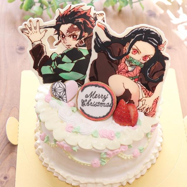 鬼滅の刃キャラクターケーキ。竈門炭治郎 竈門禰豆子