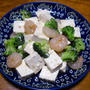 豆腐とブロッコリーのしょうが炒め