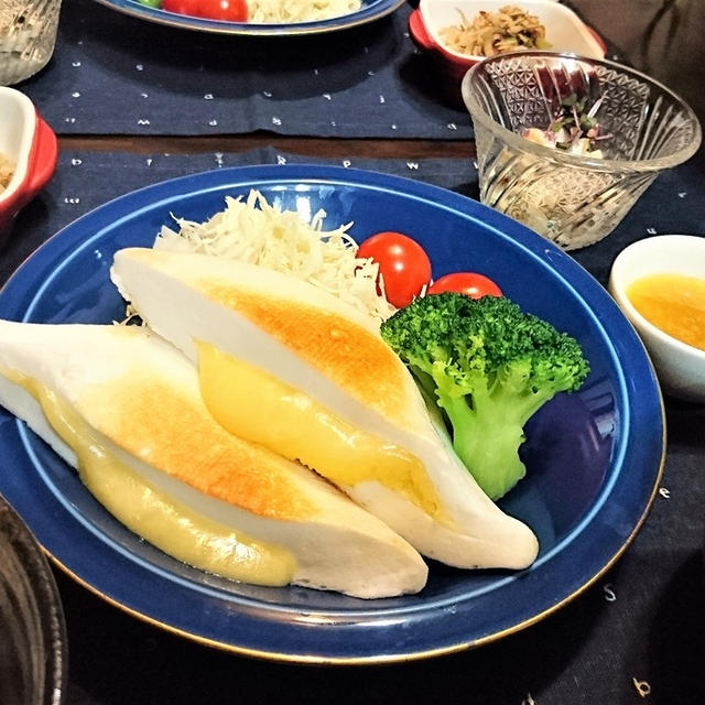 我が家のイチオシ【チーズハンペン・にんにくバター醤油】de夕食　＆ 今日は大晦日！良いお年を！