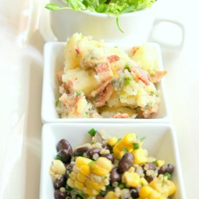 Salad Plate(Black Bean, Potato, Garden)サラダプレート（ブラックビーン、ポテト、ガーデン）