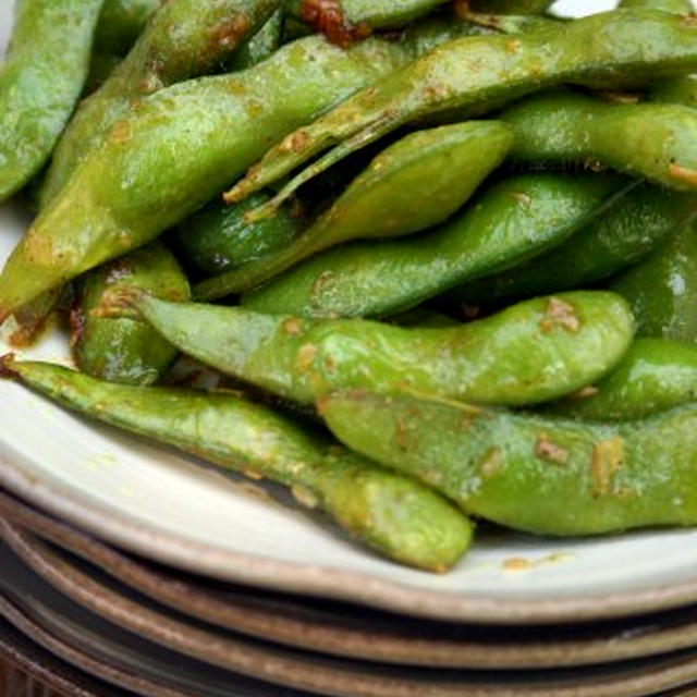 Soy Beans in Curry Garlic Butter枝豆のカレーにんにくバター炒め