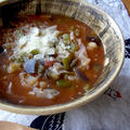 豆の水煮缶で野菜たっぷりトマトスープ