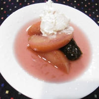りんごワイン煮+デーツ