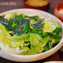 野菜がもりもり進む♪ネギもレタスもパリパリおいしい、さっぱりサラダ！