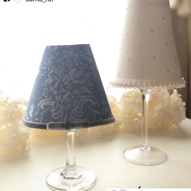 ミニランプシェードby somRef♡カフェミナージュ︎セカンドライン期間限定通信講座...