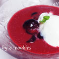 Cherry soup　（ハンガリーのサクランボスープのはず。。） by e-cookiesさん