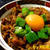 昨日の手羽元のホロホロ煮の残りで丼