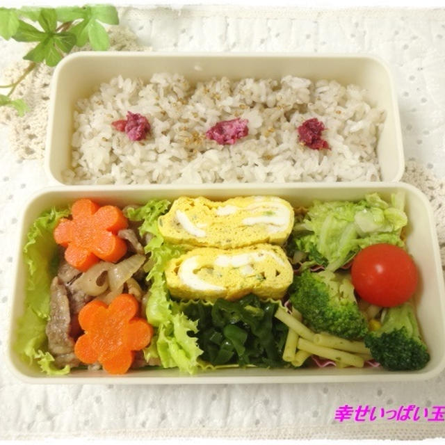 ☆豚肉のすき煮のお弁当☆