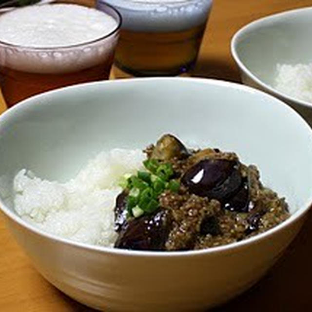 茄子とひき肉のカレー