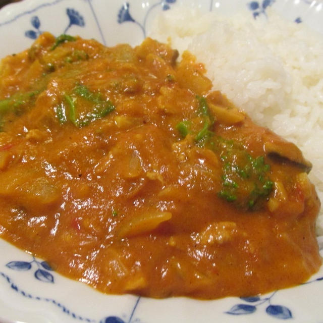 【旨魚料理】アサリと菜花のカレー