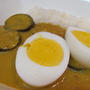 ナスとゆで卵のクミン風味カレー