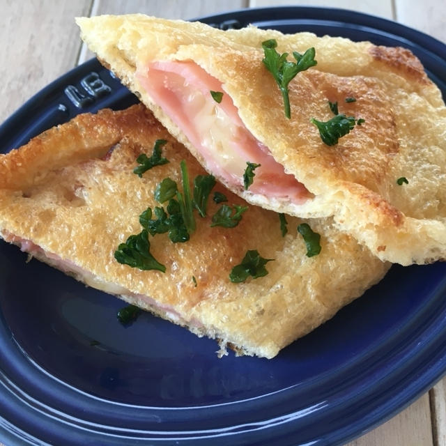 作って見たかった！油揚げのベーコンチーズ挟み焼き♪