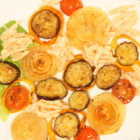 焼き野菜と鶏肉のマリネサラダ