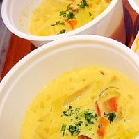 温かい紅茶と食べる具だくさん栄養満点スープ
