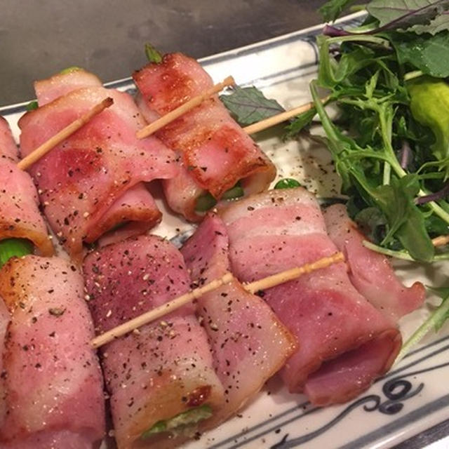 お弁当にも！アスパラガスのベーコン巻き