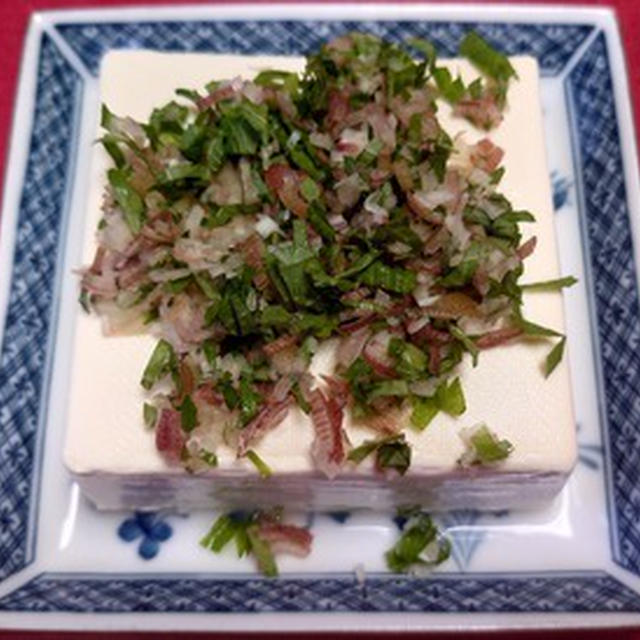 薬味多めの冷奴