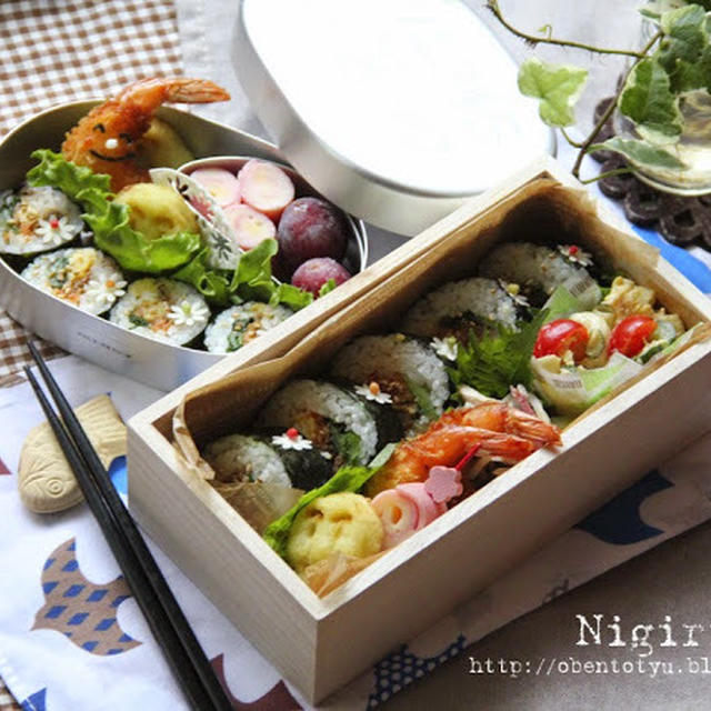 【親子弁】ビビンバの巻き寿司弁当～ Bibimbap rolled sushi bento
