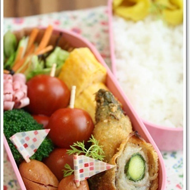 普通弁＊慌てて作った詰めただけ弁当ｗ
