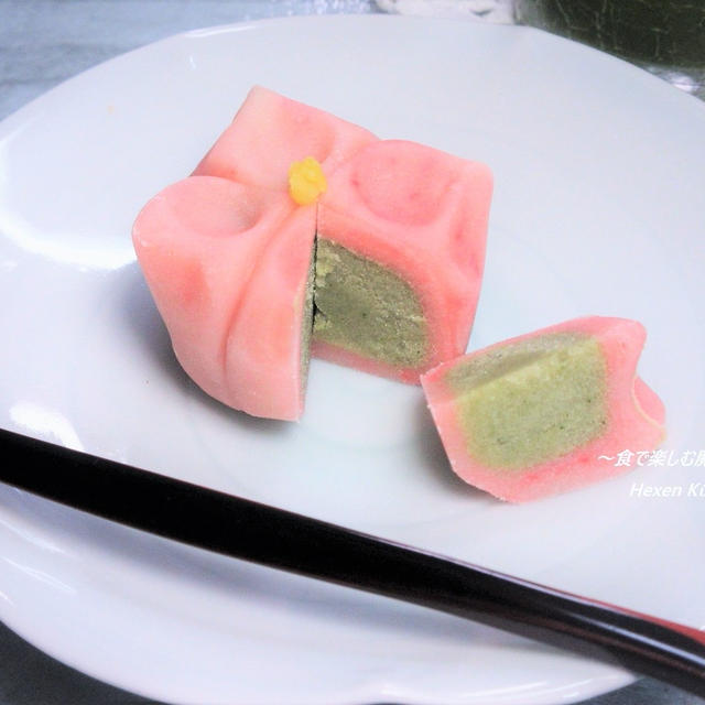 綺麗さっぱり忘れていた！！和菓子。紫陽花。切ったとさ♪