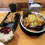 銀の焦がし辛葱ラーメンを啜る＆餃子