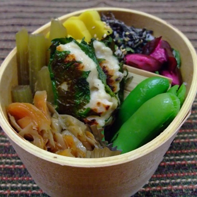 つくねの大葉巻きお弁当。