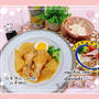 お箸だけでほぐれる手羽元のさっぱり煮＊タコとブロッコリーのサラダ