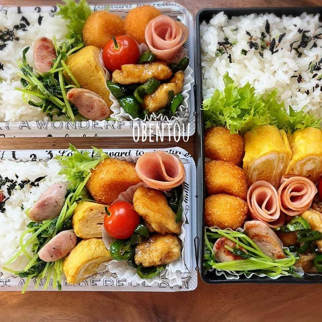 【3個弁当】/ダンナさんを隠し撮りする日々/癒し