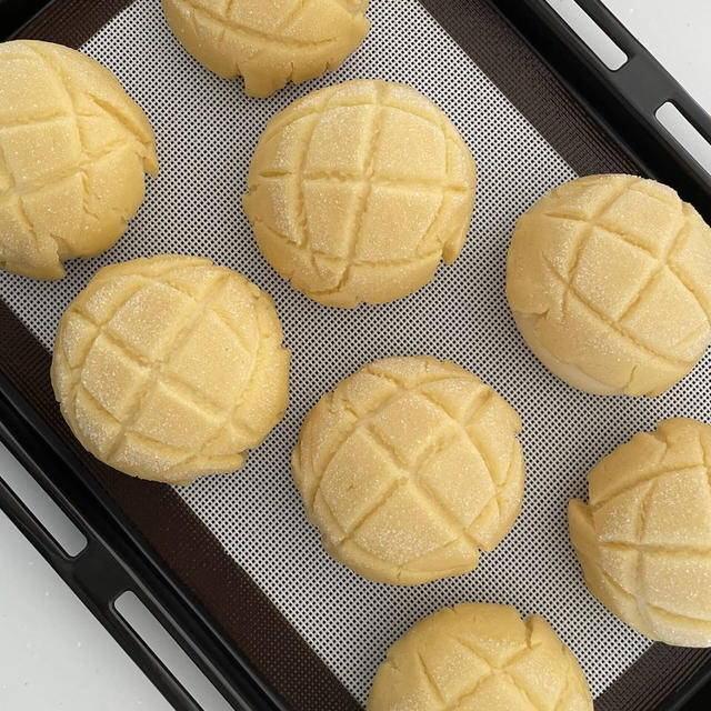 ザクザクふわふわ♡あいりおーさんレシピのメロンパン作りました♡めちゃくちゃ美味しいんです！