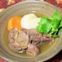 【ヤマキだし部】大根と牛スネ肉のだしポトフ。圧力鍋で煮込み短時間。